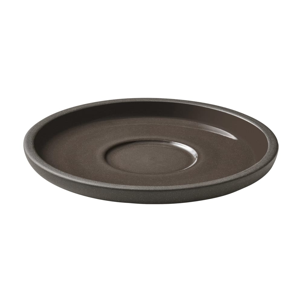 887-701690091000761 5 1/2" Round Playground Saucer - Stoneware, Taupe