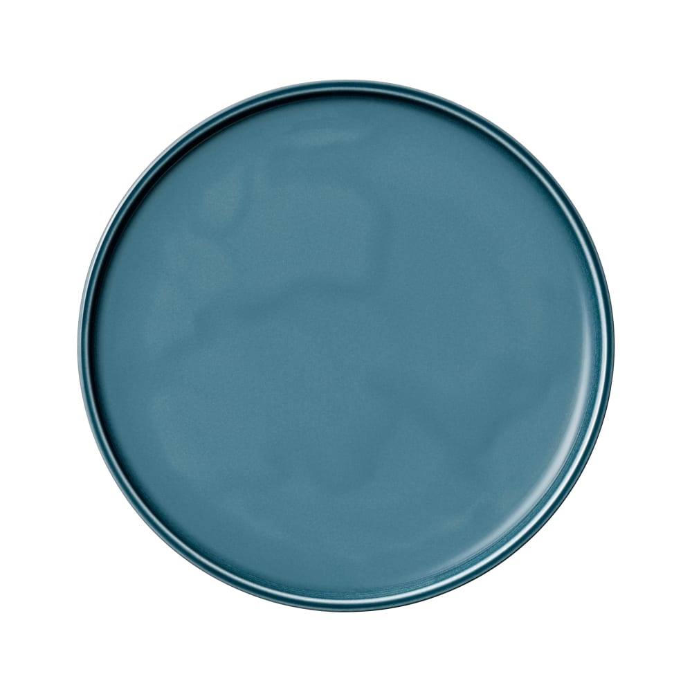 887-9251226E 10 1/4" Round Companion Plate - Porcelain, Petrol Blue