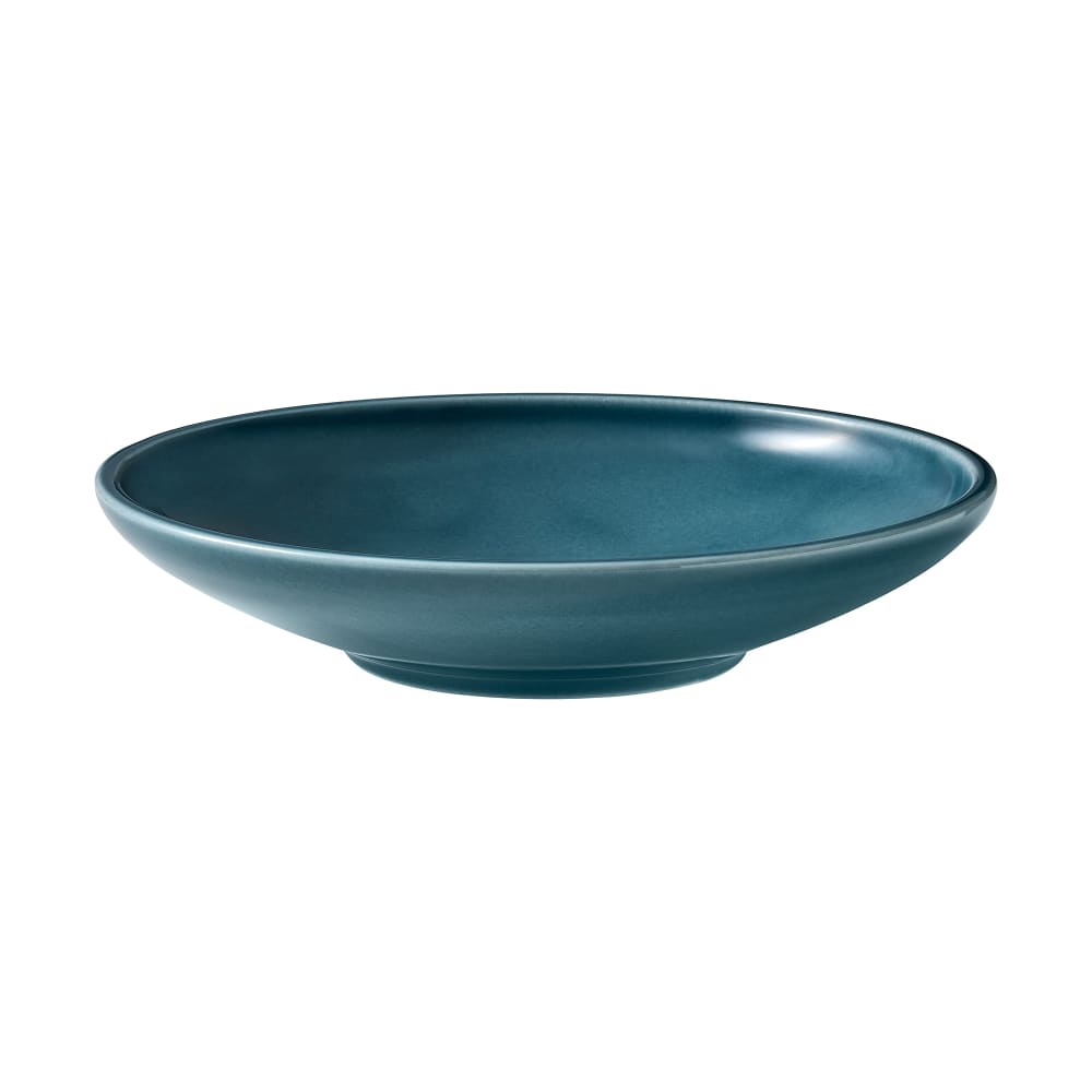 887-9251321E 8 1/4" Round Companion Plate - Porcelain, Petrol Blue