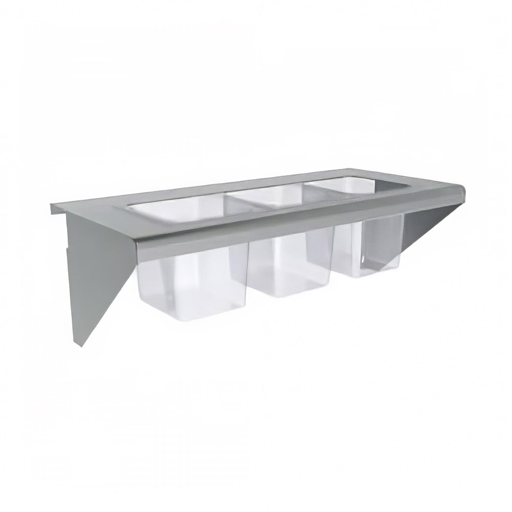 207-CONRAIL36 Condiment Rail Only for (5) Sixth Size & (2) Third Size Pans