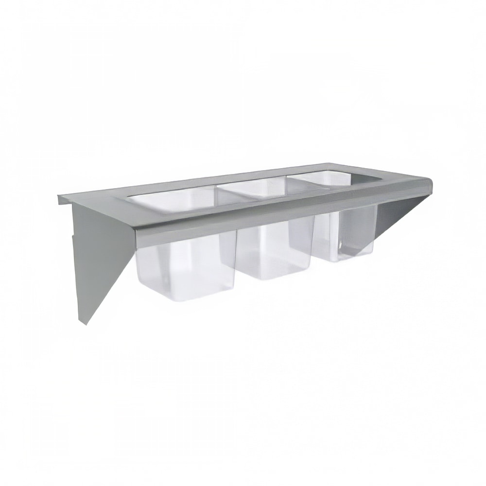 207-CONRAILACB72 Condiment Rail Only for (10) Sixth-Size & (5) Third-Size Pans