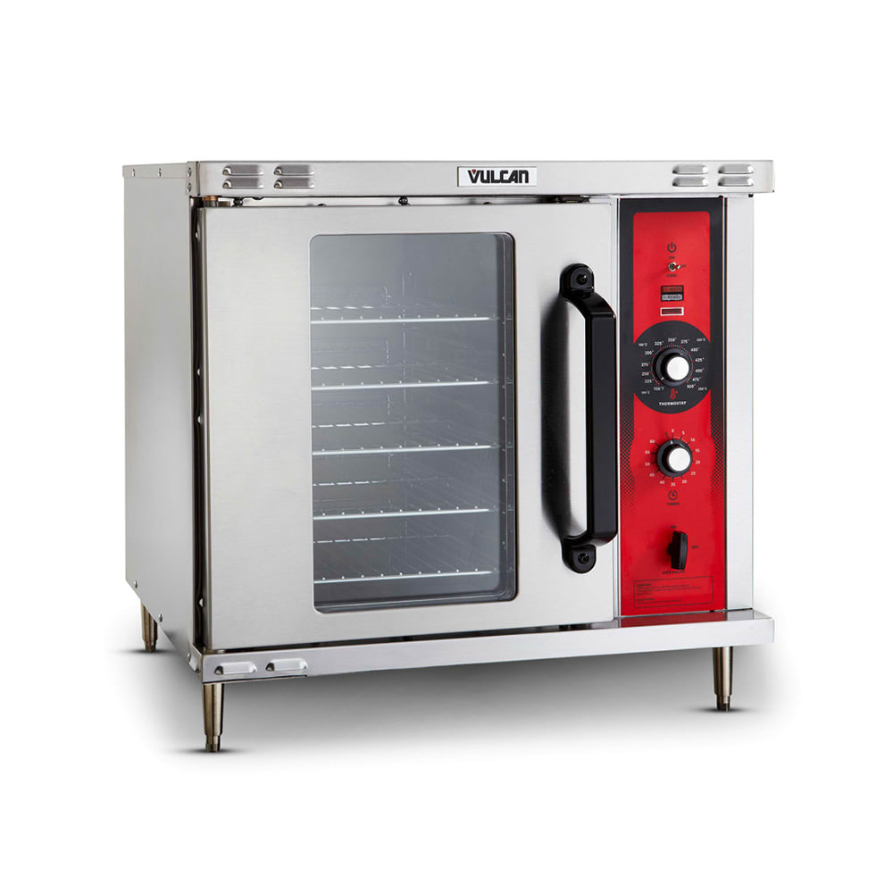 207-GCO2DNG Single Half Size Natural Gas Convection Oven - 25,000 BTU 