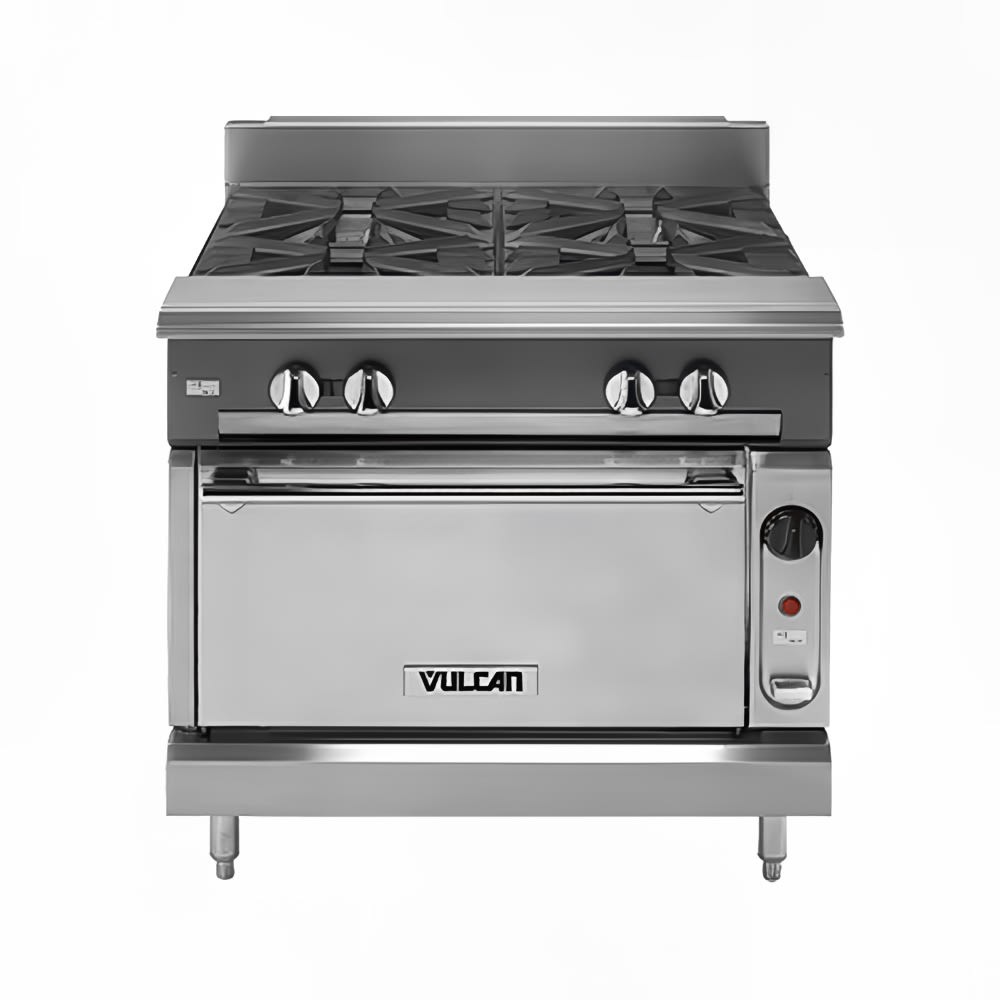 207-V2BG8TCNG 36" 2 Burner Gas Range w/ Griddle & Convection Oven, Natural Gas