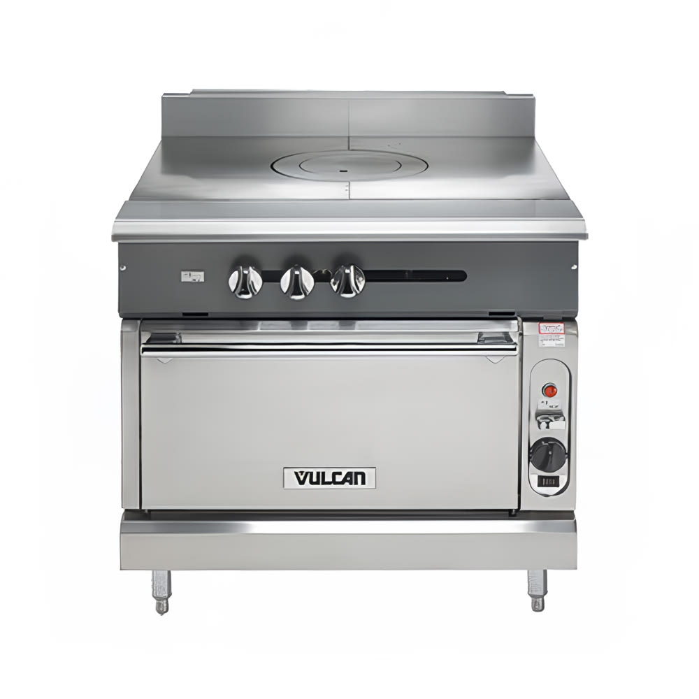 207-V1FT36BLP 36" Gas Range w/ French Top & Storage Base, Liquid Propane