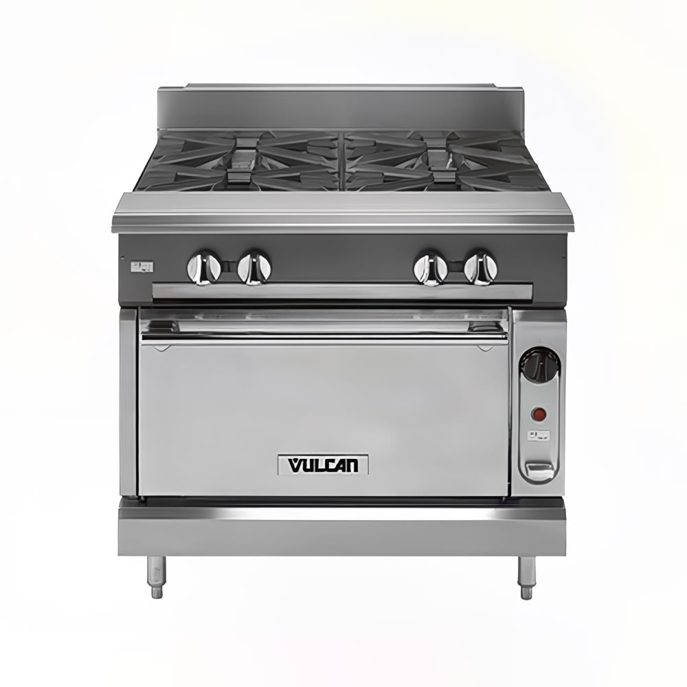 207-V6B36CNG 36" 6 Burner Gas Range w/ Convection Oven, Natural Gas