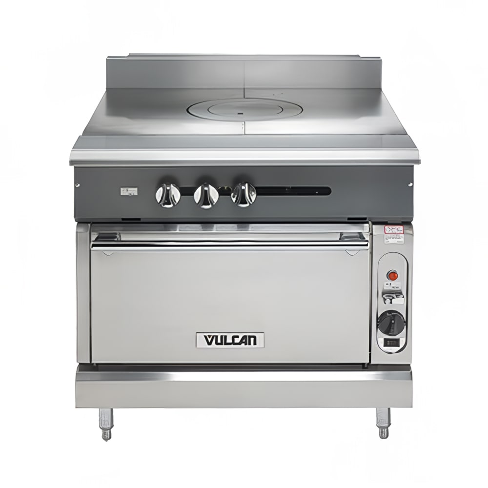 207-V1FT36BNG 36" Gas Range w/ French Top & Storage Base, Natural Gas