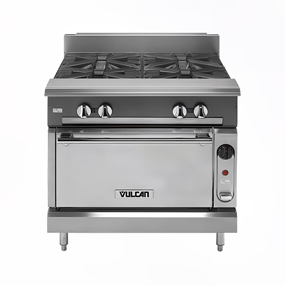 207-V2FT36CLP 36" Gas Range w/ (2) French Tops & Convection Oven, Liquid Propane