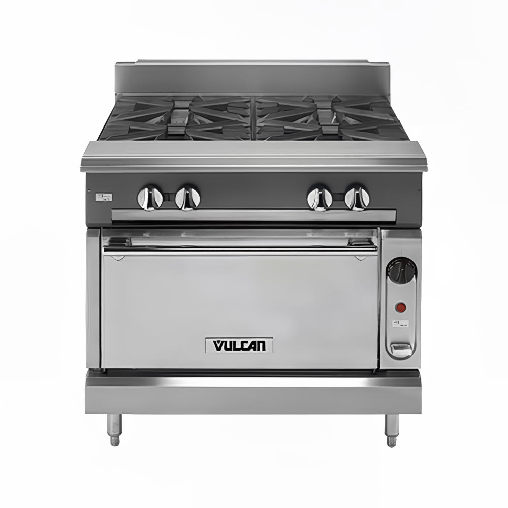 207-V4B36BLP 36" 4 Burner Gas Range w/ Storage Base, Liquid Propane