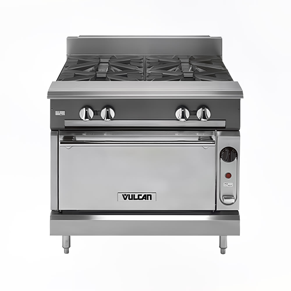 207-V6B36CLP 36" 6 Burner Gas Range w/ Convection Oven, Liquid Propane