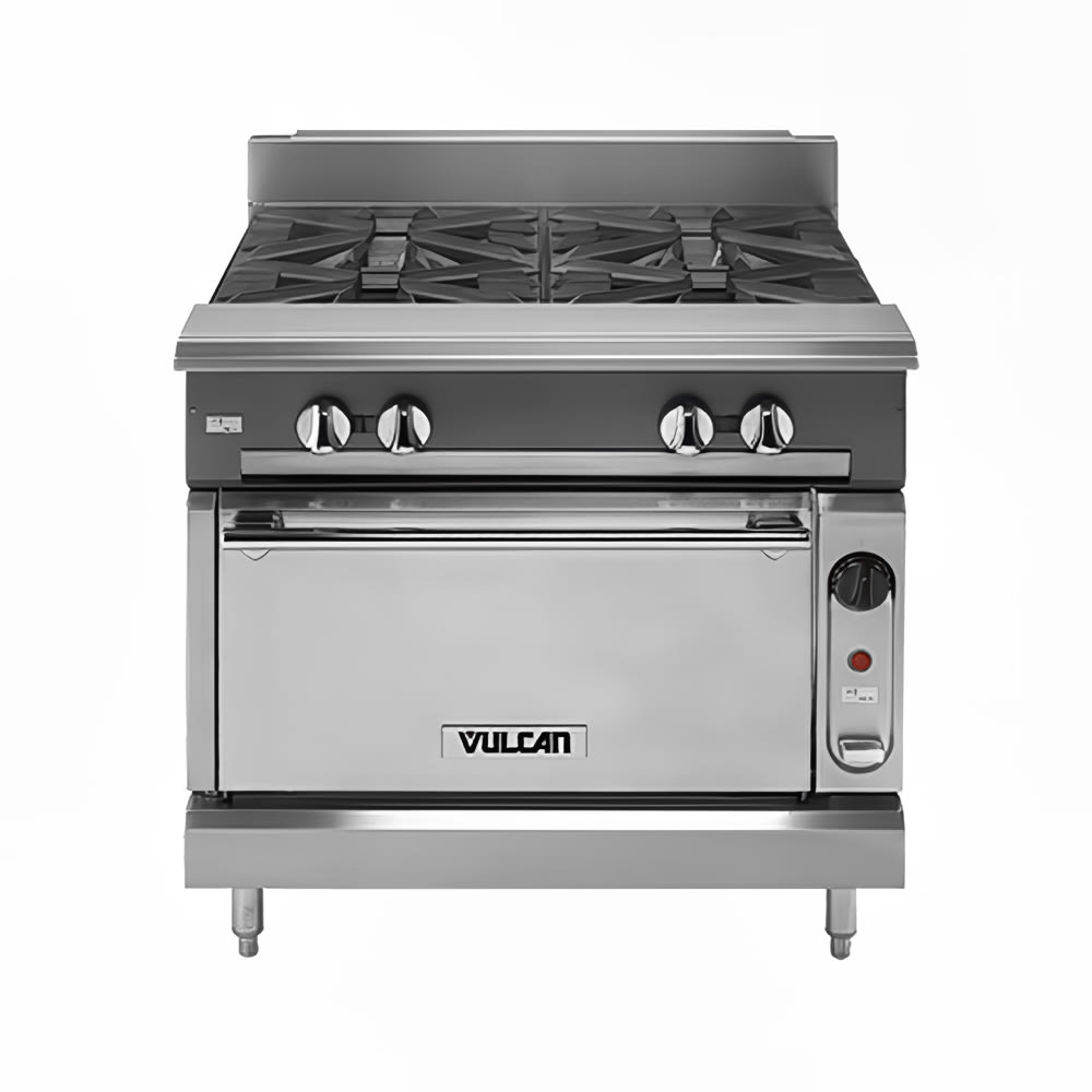 207-V236HCLP 36" Gas Range w/ (2) Hot Tops & Convection Oven, Liquid Propane