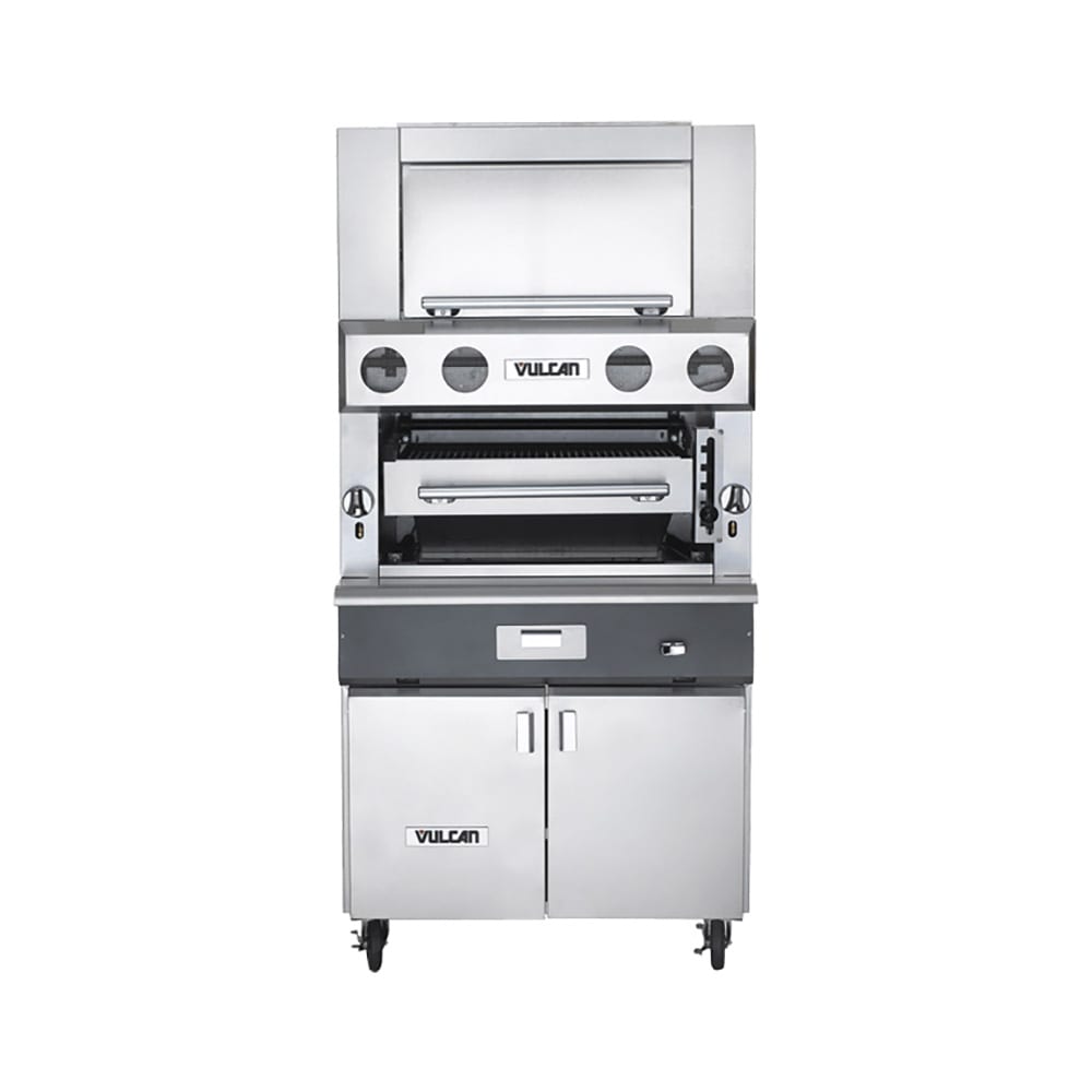 207-VBB1CFLP 36" Upright Broiler w/ (3) Burners - Convection Oven Base, Liquid Propane