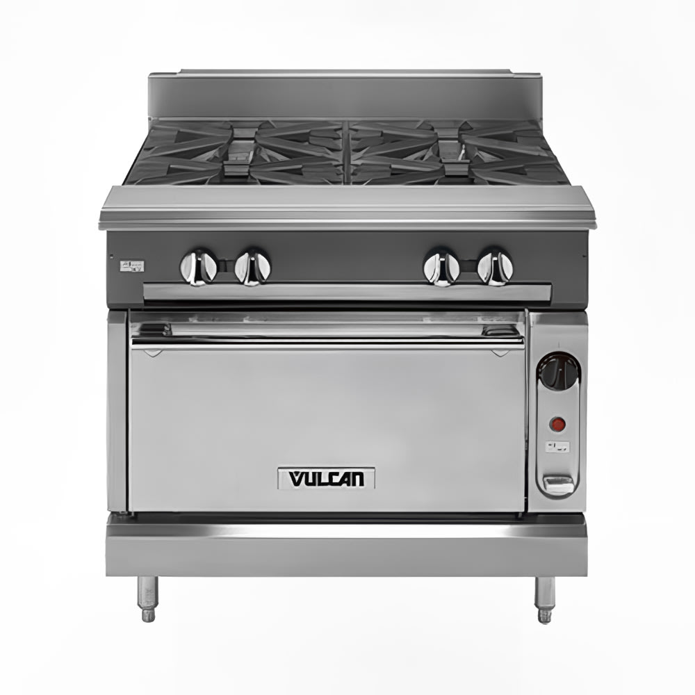 207-VCBB36BNG 36" Gas Range w/ Full Charbroiler & Storage Base, Natural Gas