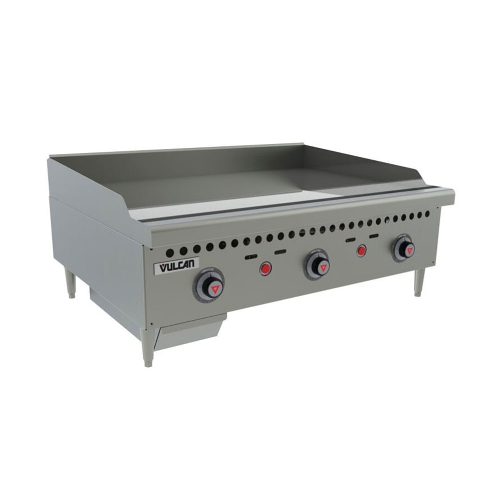 207-VCRG36TNG 36" Gas Griddle w/ Thermostatic Controls - 1" Steel Plate, Convertible