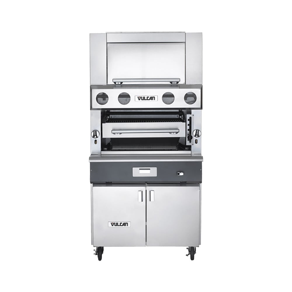 207-VBB1FLP 36" Upright Broiler w/ (3) Burners - For Refrigerated Base, Liquid Propane