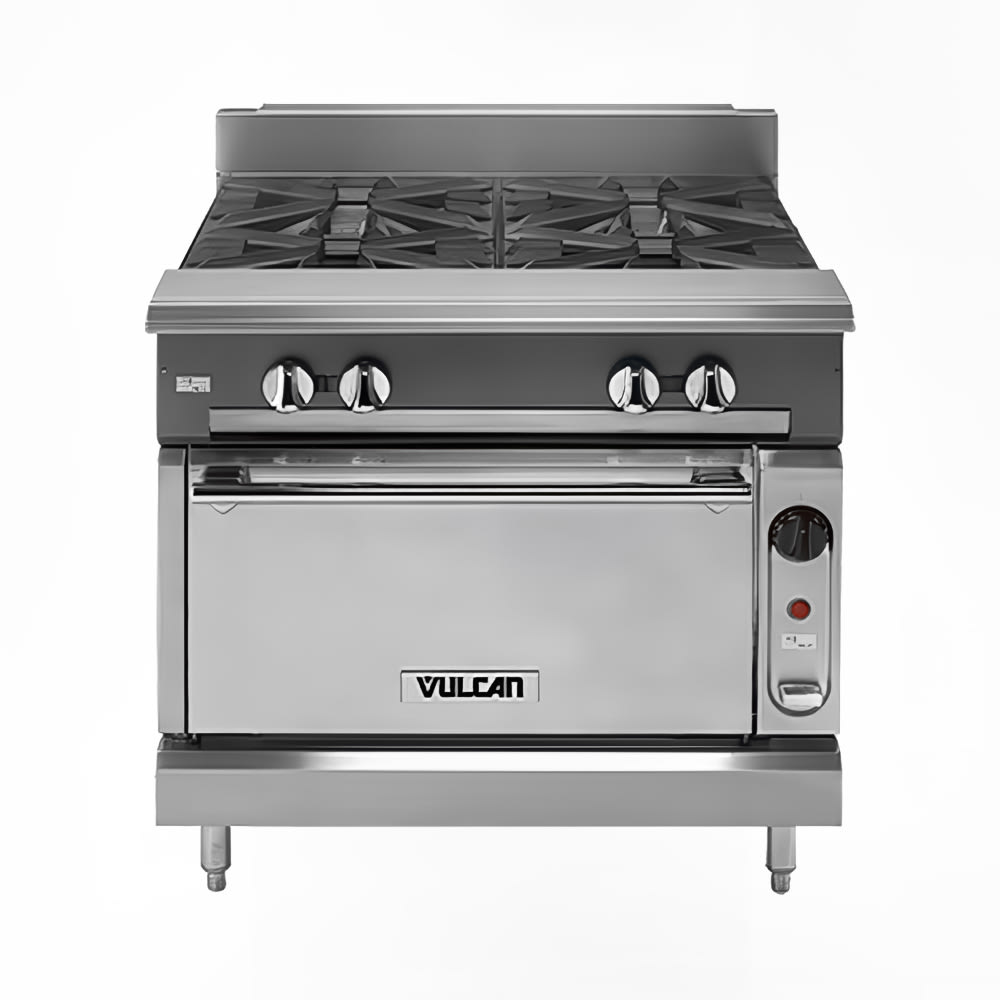 207-VCBB18BNG 18" Gas Range w/ Charbroiler & Storage Base, Natural Gas