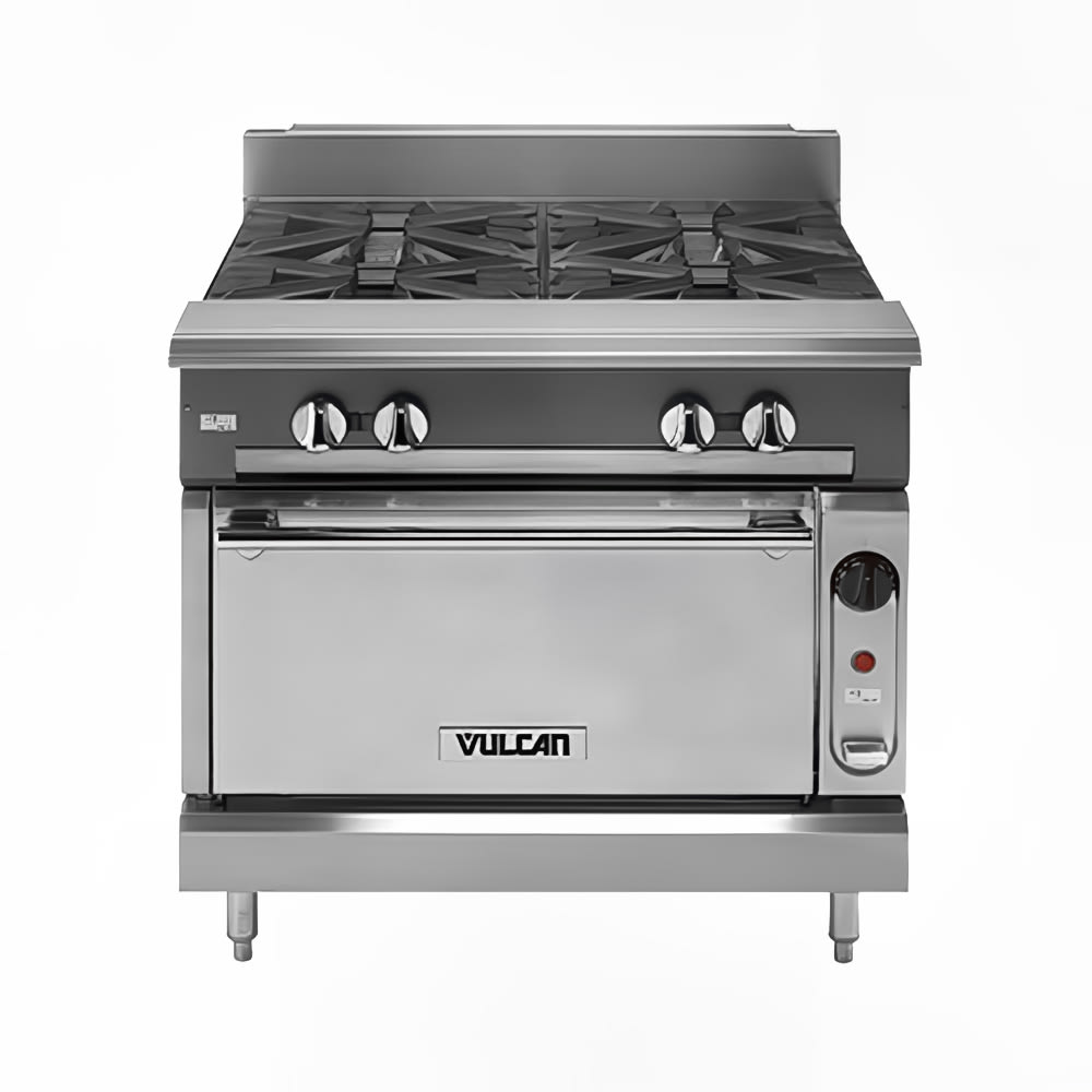 207-VCBB36SNG 36" Gas Range w/ Full Charbroiler & Standard Oven, Natural Gas