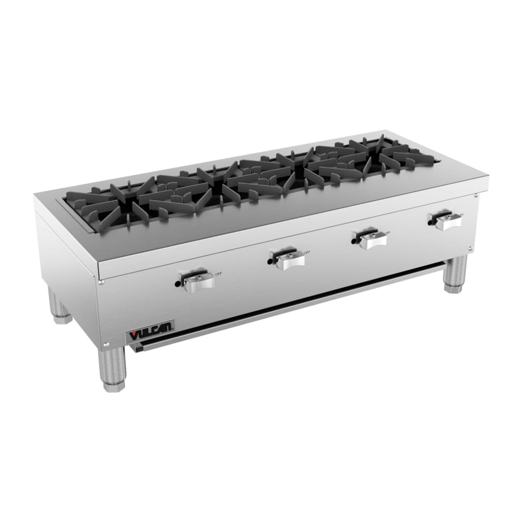207-VCRR36NG 36" Gas Hotplate w/ (4) Burners & Infinite Controls, Natural Gas
