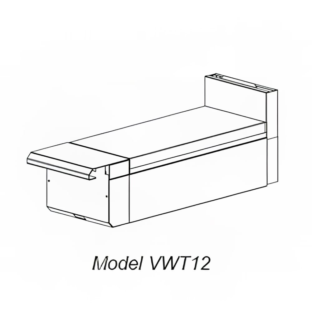 207-VWT24NG 24" Heavy Duty Range, Range Line Work Surface, Modular, Natural Gas