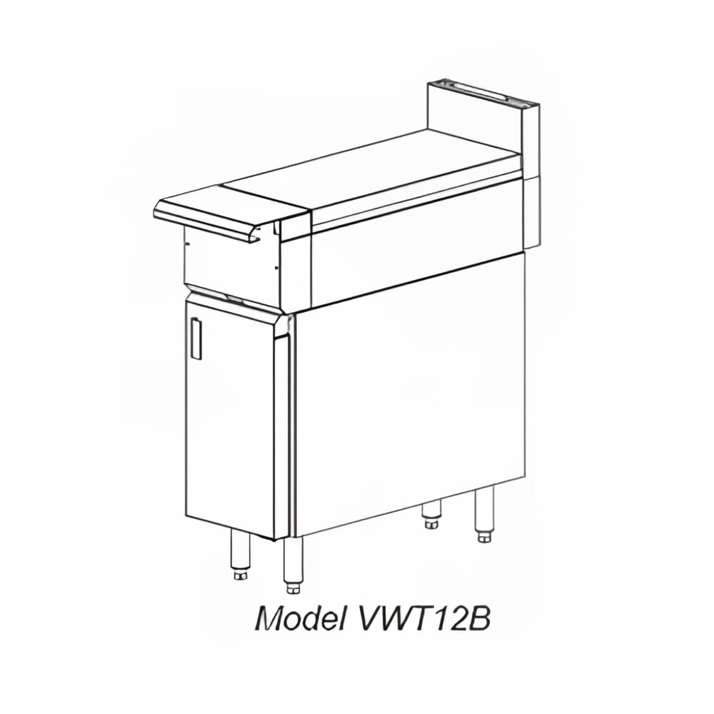 207-VWT12LP 12" Heavy Duty Range, Range Line Work Surface, Modular, Liquid Propane
