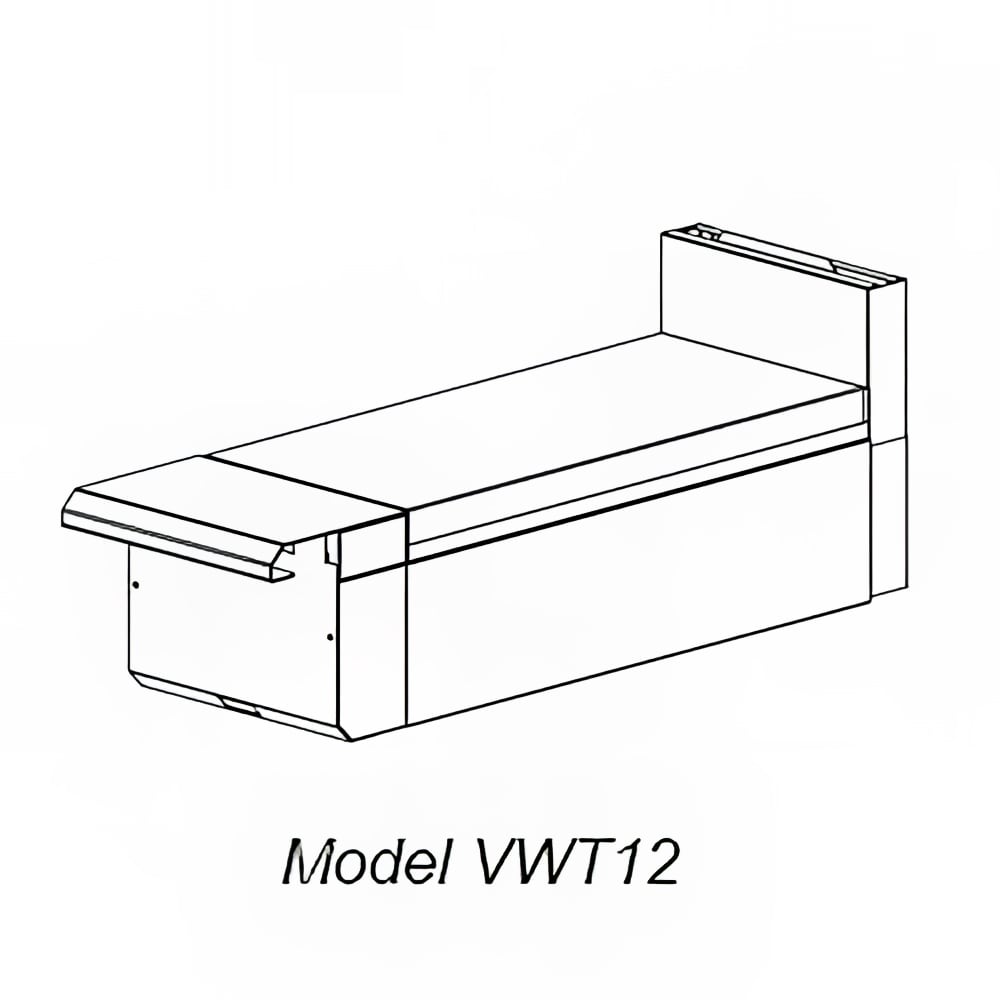 207-VWT36LP 36" Heavy Duty Range Range Line Work Surface, Modular, Liquid Propane