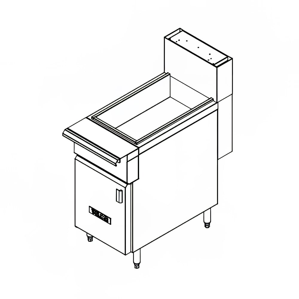207-VFDUMP 18" Floor Model Fried Food Holding Station