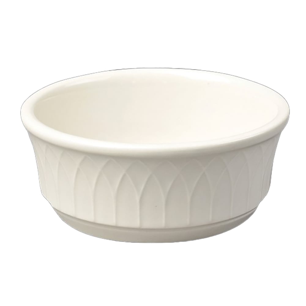 179-3297000 12 1/2 oz Round Gothic Nappy Bowl - China, White
