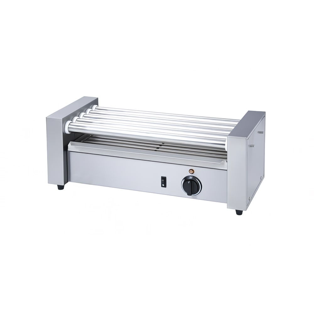 847-RG1812 12 Hot Dog Roller Grill - Flat Top, 120v
