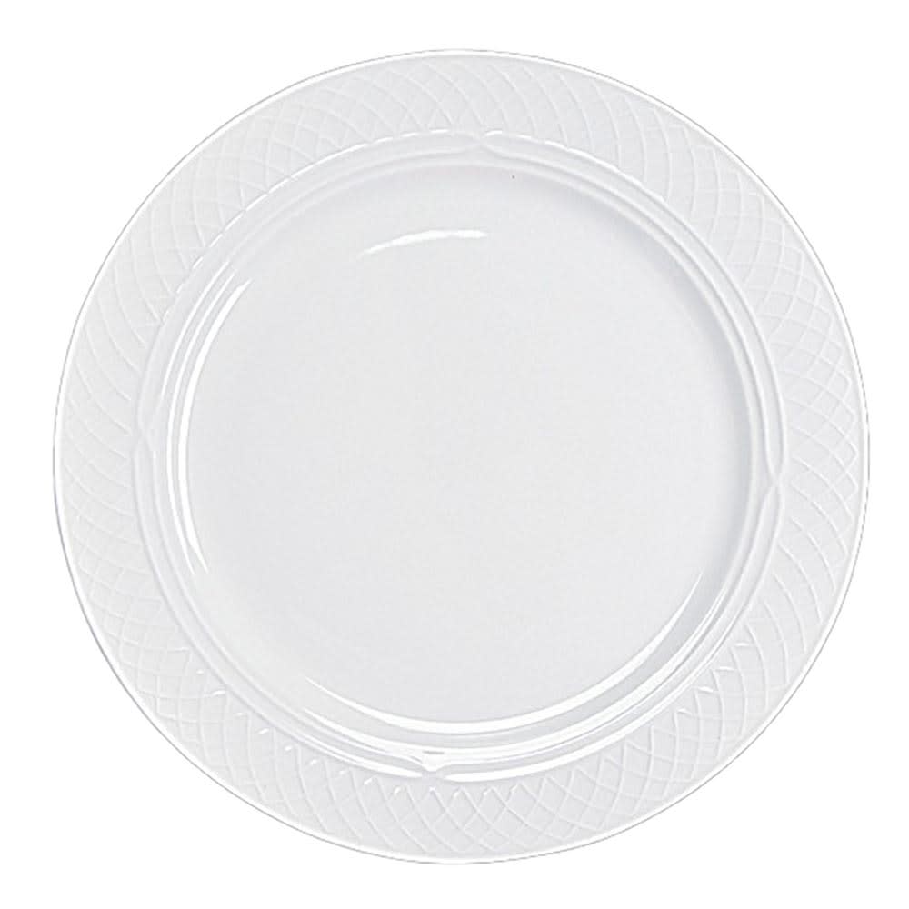 706-HL8786900 9 7/8" Round Kensington Plate - China, White