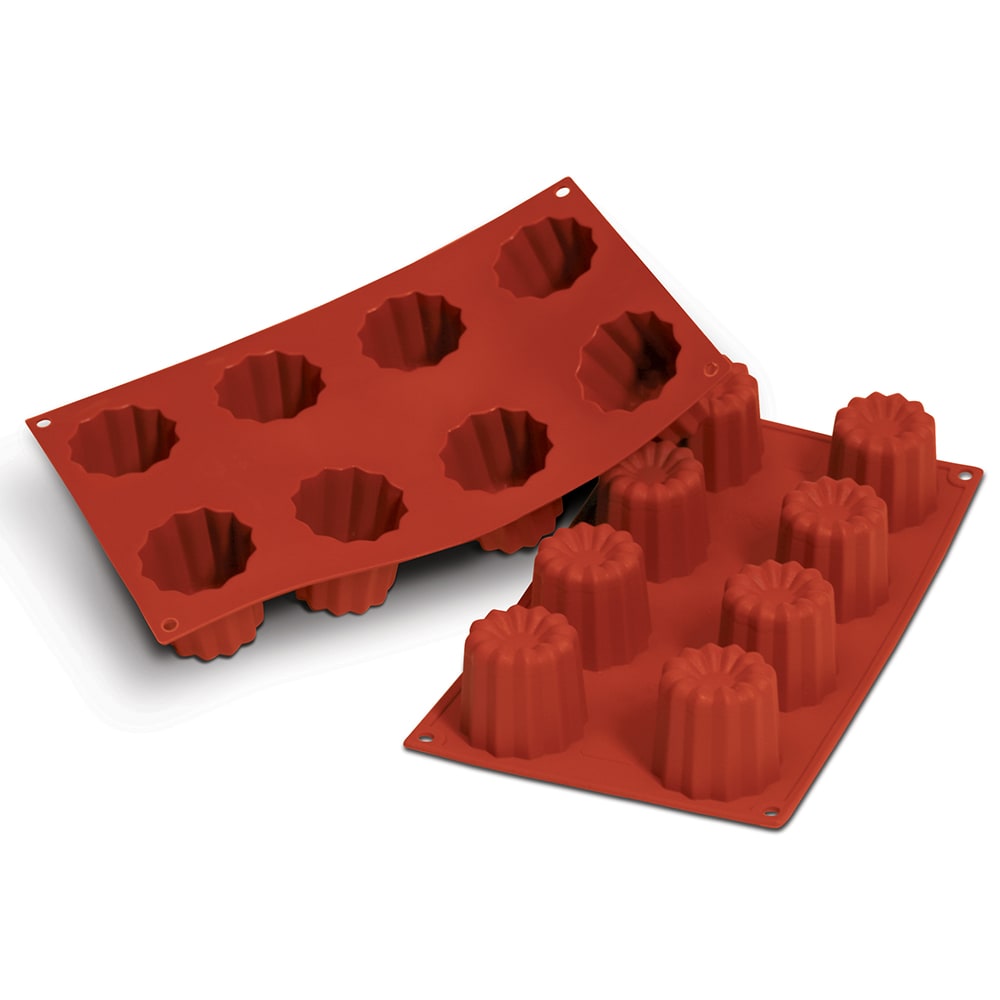330-SF050 Bordelais Mold w/ 8 Sections - Silicone, Red