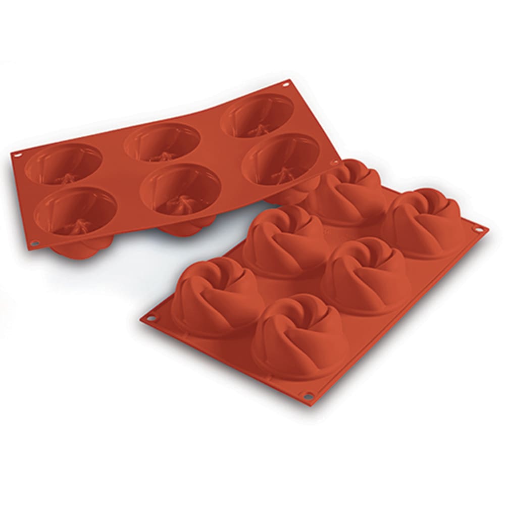 330-SF158 Mini Vertigo Mold w/ 6 Sections - Silicone, Red