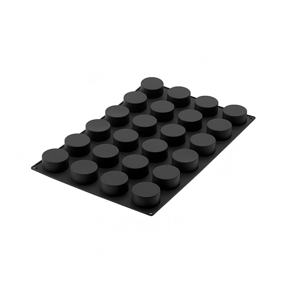 330-SQ060 Cylinder Mold w/ 24 Sections - Silicone, Black