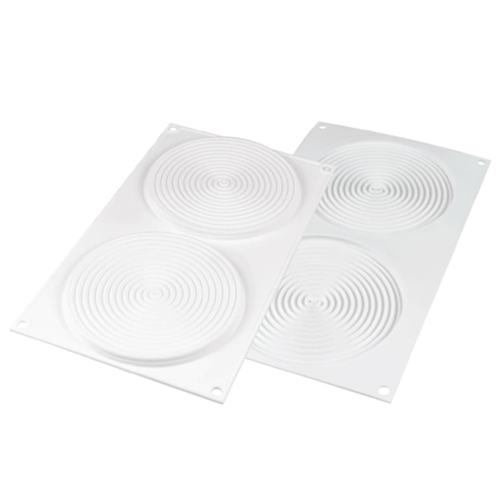 330-TOURB100 Tourbillon Mold w/ 2 Sections - Silicone, White