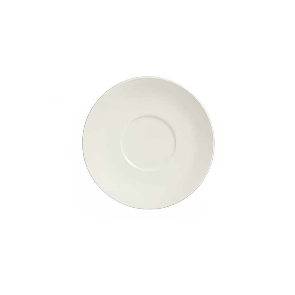 024-902903007 5 1/4" Round Small Stackable Saucer w/ Flint Body & Barista Undecorated