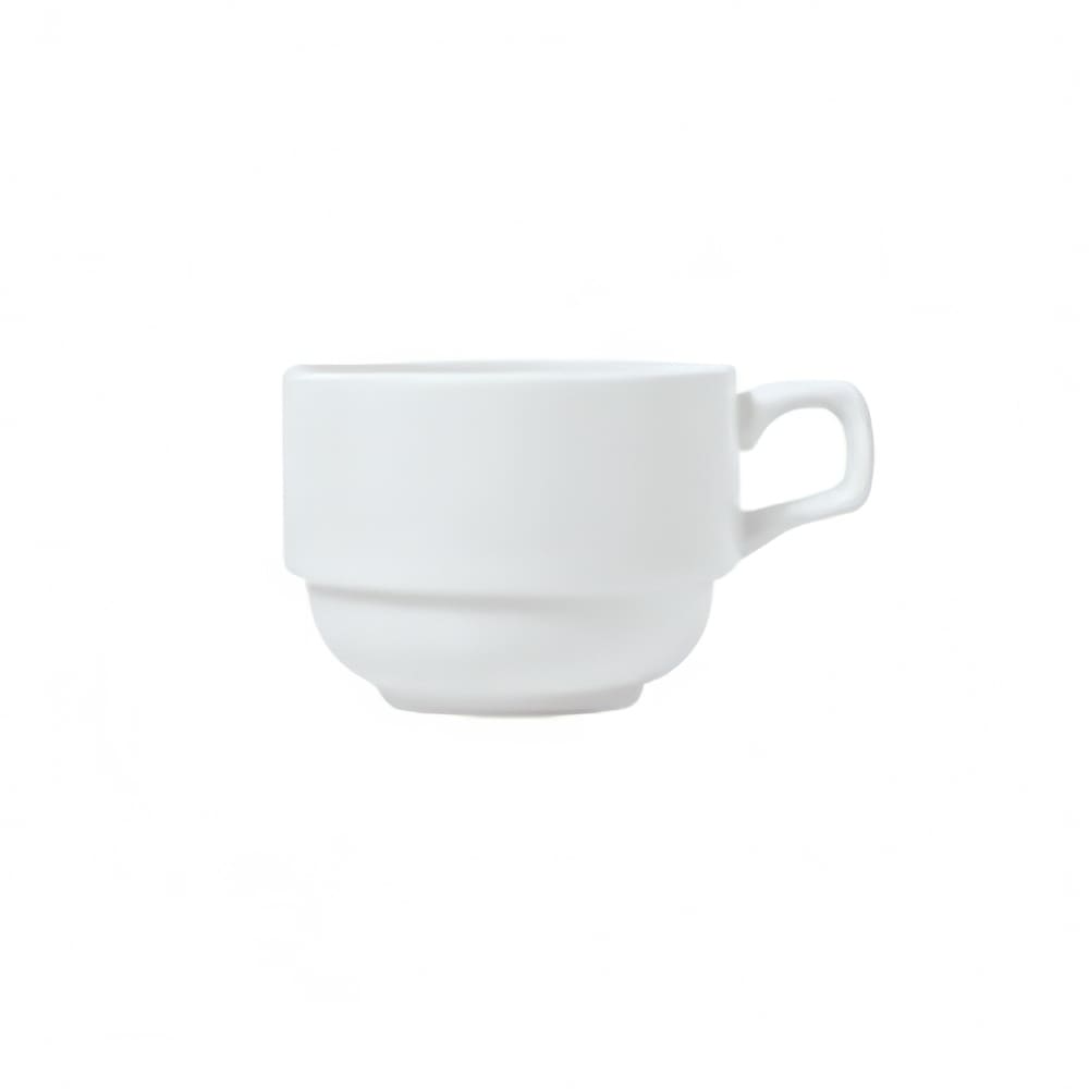 024-911194022 4 oz Stacking Espresso Cup w/ Reflections Pattern & Shape, Alumawhite Body