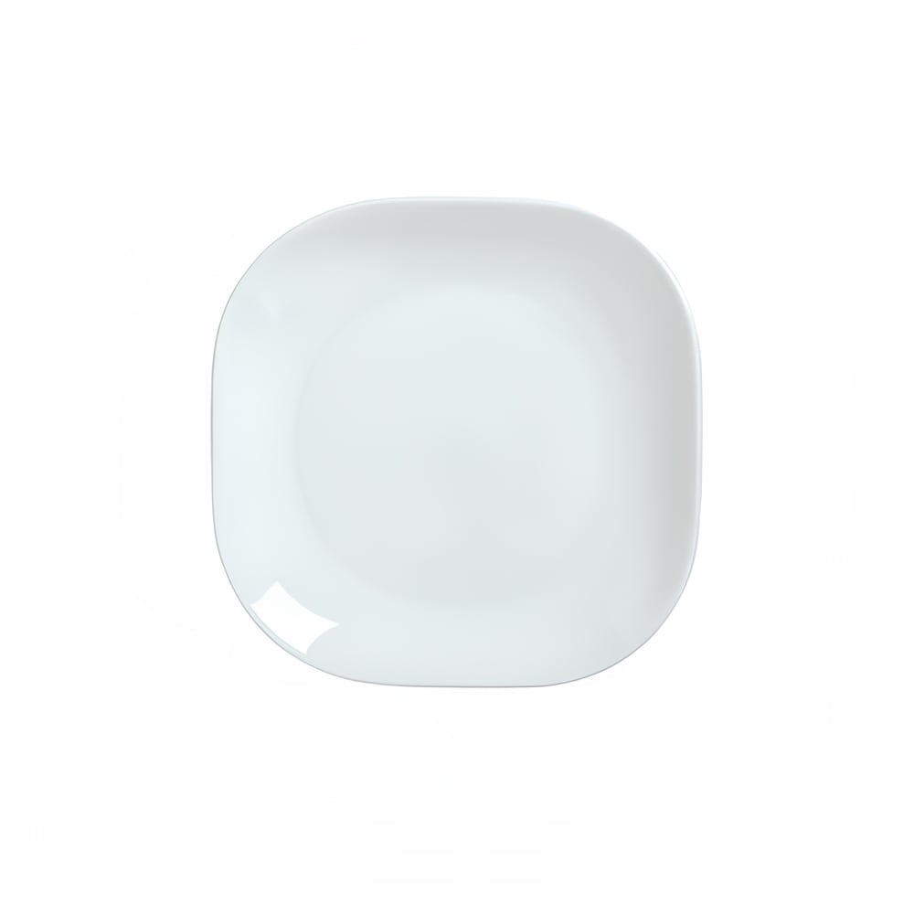 024-911194423 12" Square Plate, Coupe, w/ Reflections Pattern & Shape, Alumawhite Body