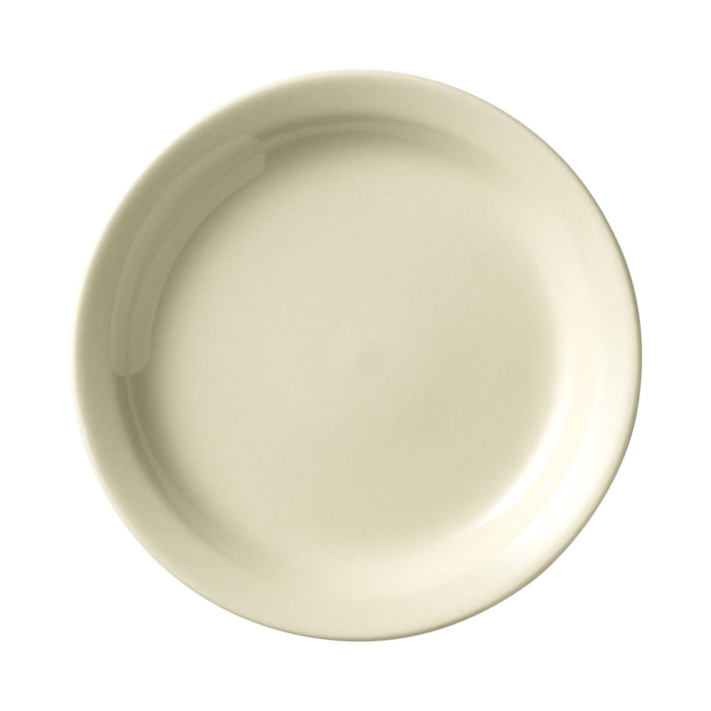 192-740901612 6 1/2" Round Porcelana Plate - Porcelain, Cream White