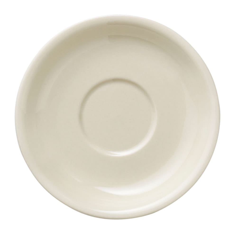 192-740901416 4 1/4" Round Porcelana A.D. Saucer - Porcelain, Cream White