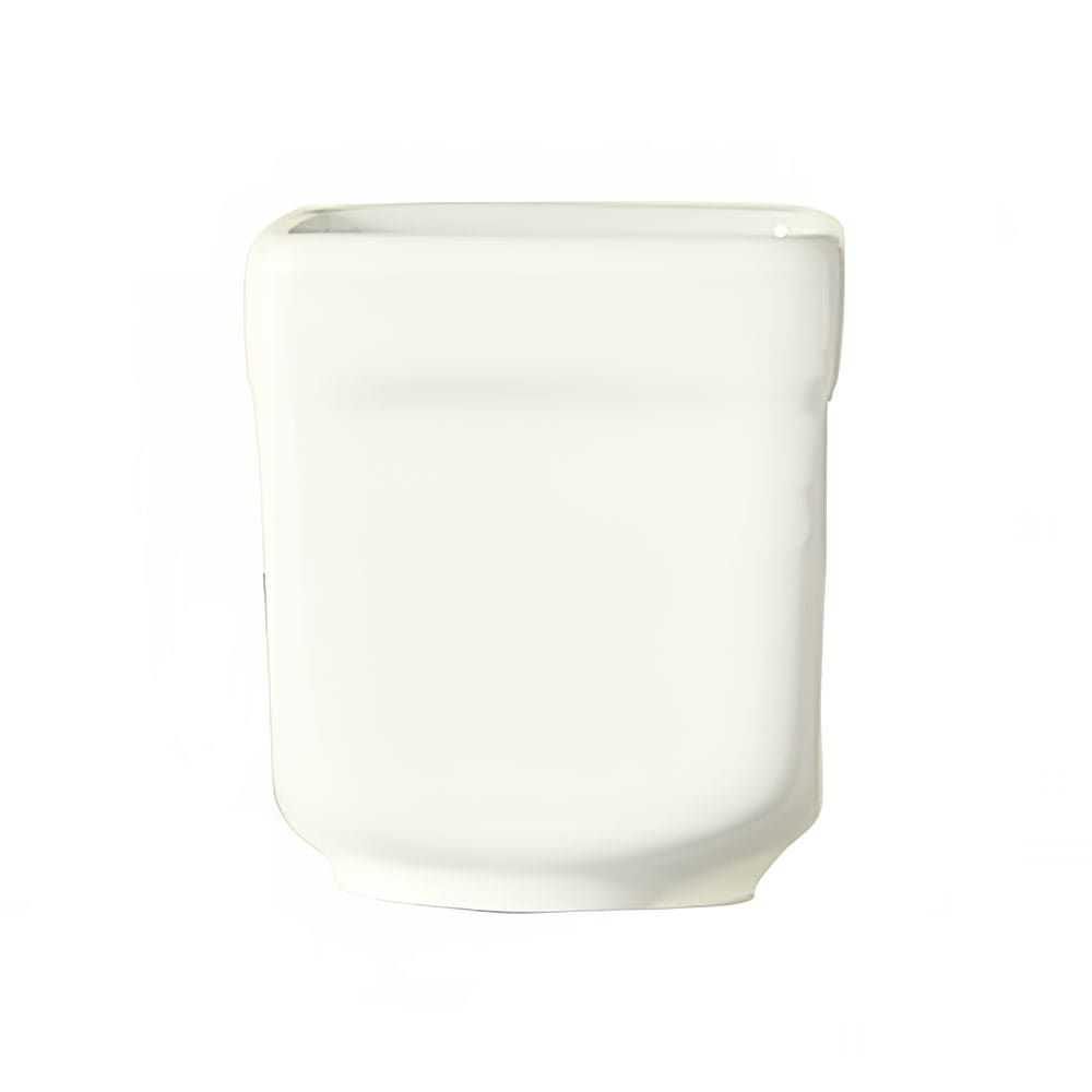 192-SL52 2 1/2 oz Square Sampler Cube - 2" x 2 1/4", Porcelain, Ultra Bright White, Sla...
