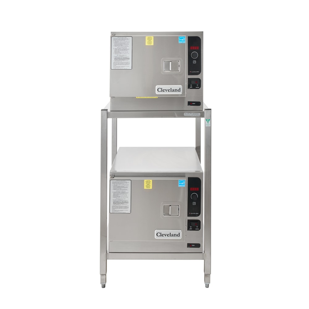 Cleveland (2) 22CET33.1 (6) Pan Convection Steamer - Stand, 208v/3ph