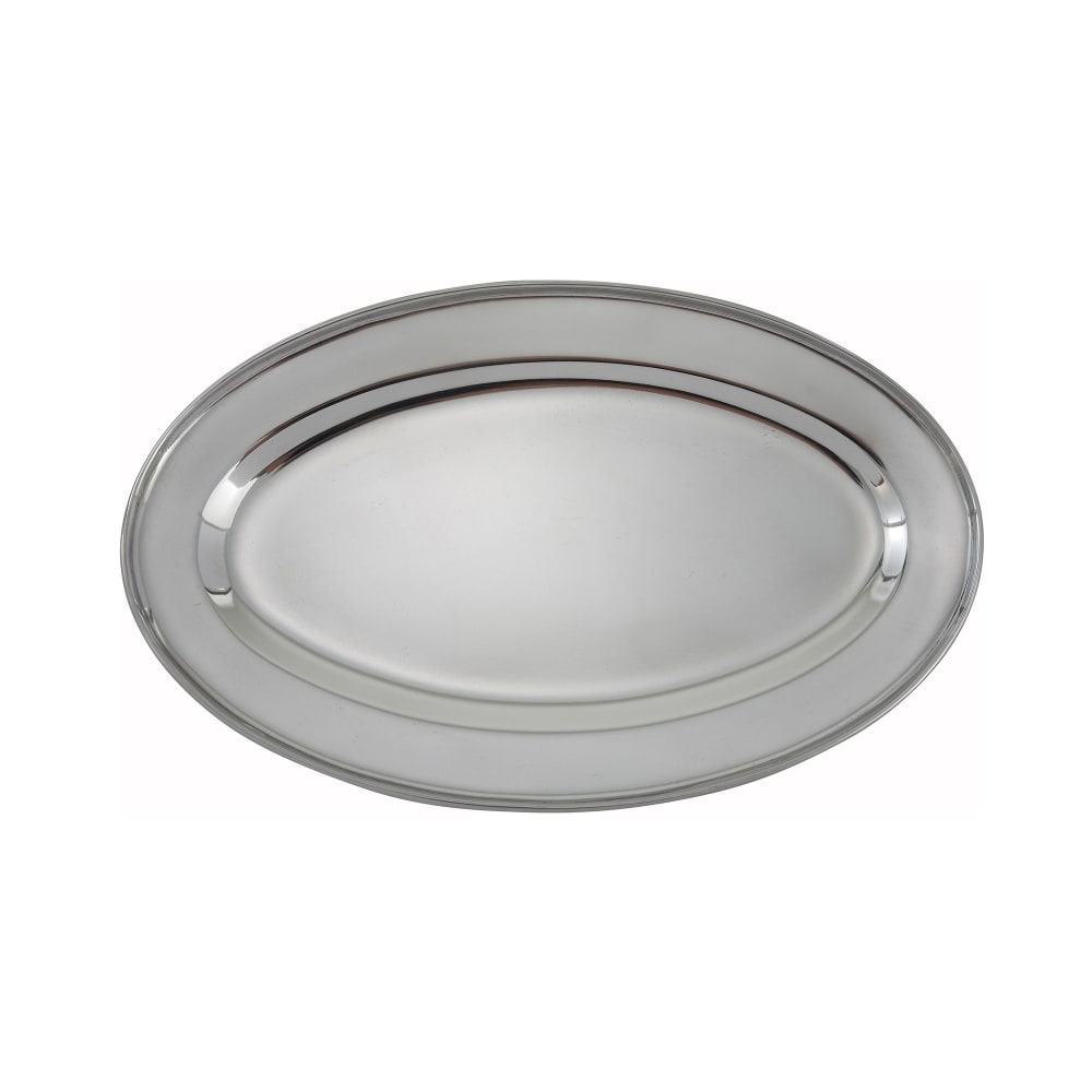 080-OPL14 Oval Platter, 14" x 8 3/4", Stainless Steel
