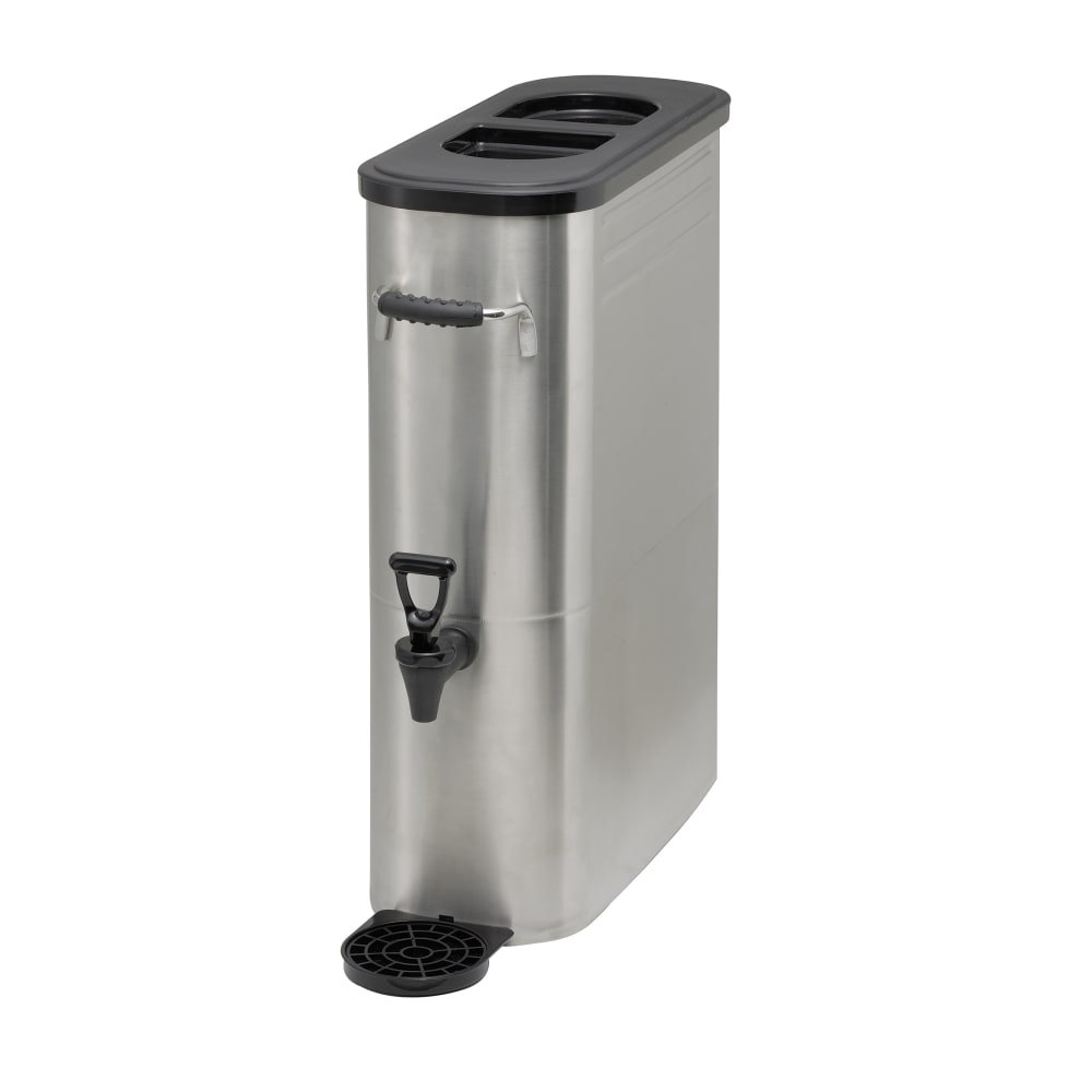 080-SSBD5 5 gal Narrow Iced Tea Coffee Dispenser w/ Handles