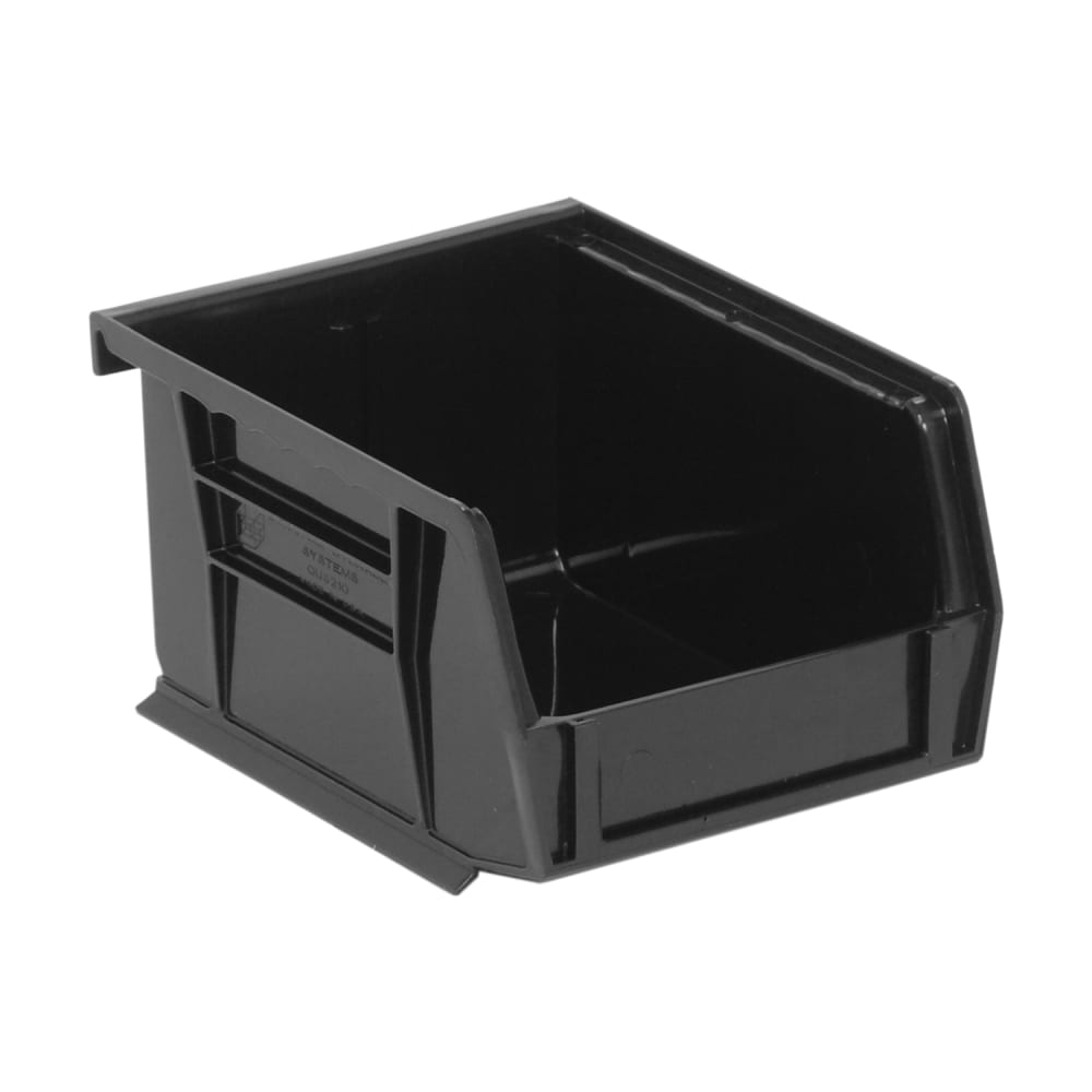 688-QUS210BR Stack & Hang Shelf Bin - 5 3/8" x 4 1/8", Black
