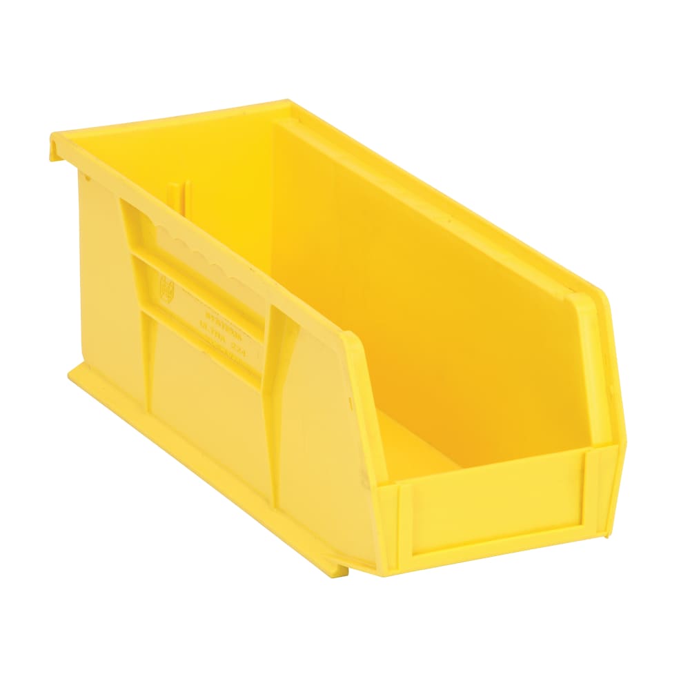 688-QUS224YL Stack & Hang Shelf Bin - 10 7/8" x 4 1/8", Yellow
