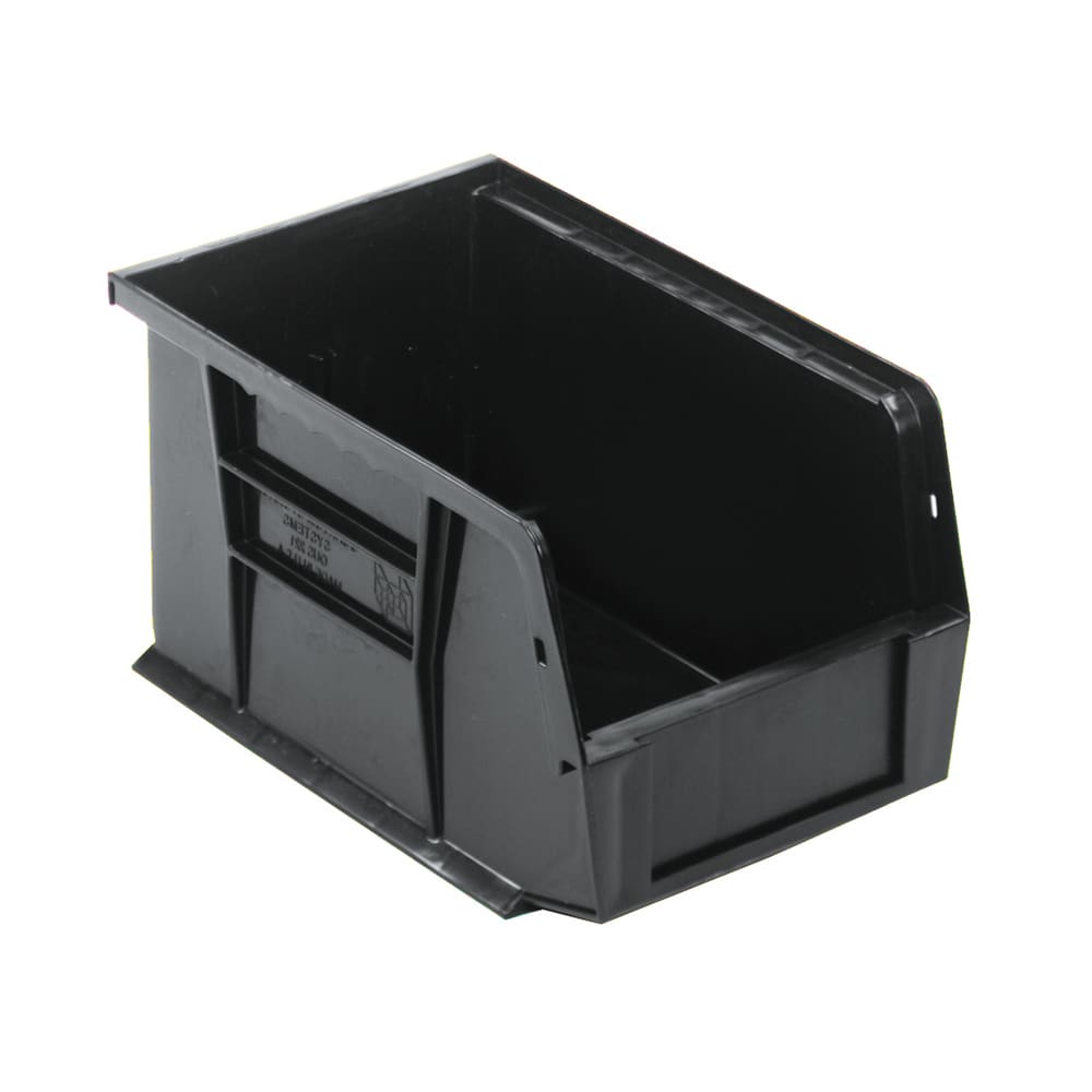 688-QUS221BK Stack & Hang Shelf Bin - 9 1/4" x 6", Black