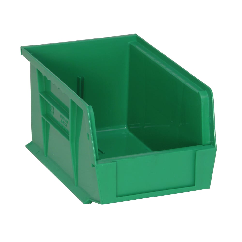 688-QUS221GN Stack & Hang Shelf Bin - 9 1/4" x 6", Green