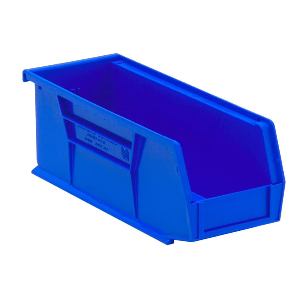 688-QUS224BL Stack & Hang Shelf Bin - 10 7/8" x 4 1/8", Blue