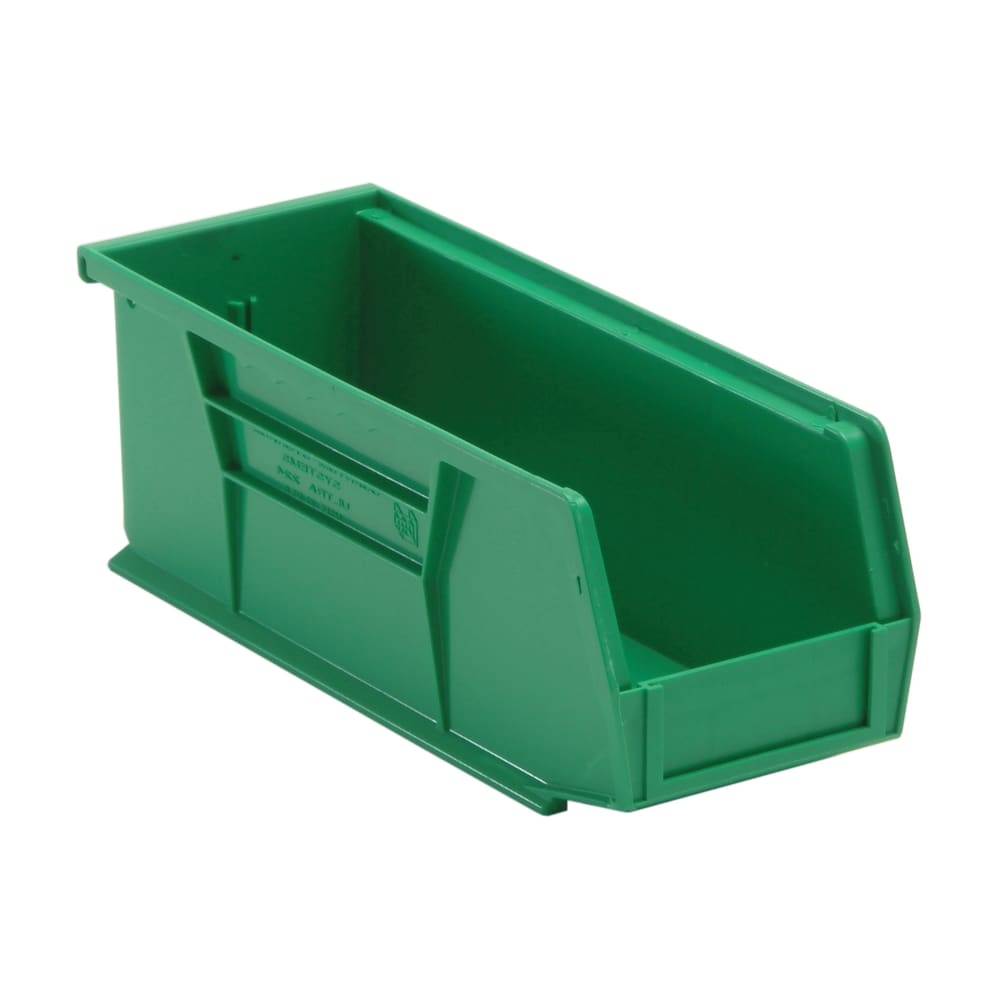 688-QUS224GN Stack & Hang Shelf Bin - 10 7/8" x 4 1/8", Green