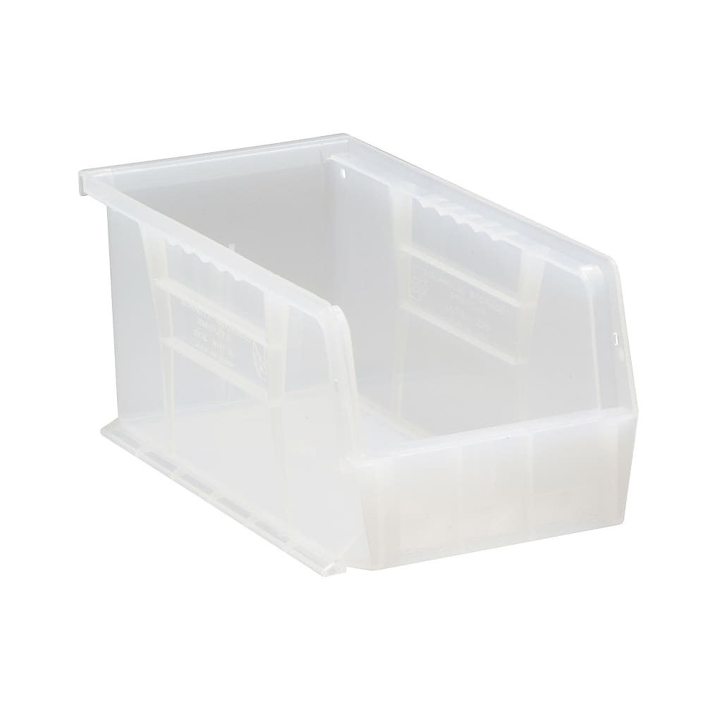 688-QUS230CL Stack & Hang Shelf Bin - 10 7/8" x 5 1/2", Clear