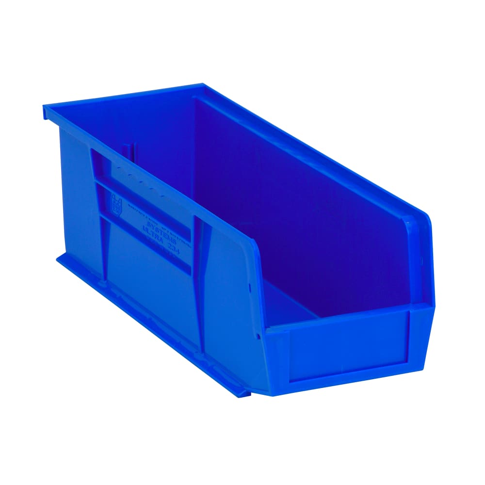 688-QUS234BL Stack & Hang Shelf Bin - 14 3/4" x 5 1/2", Blue