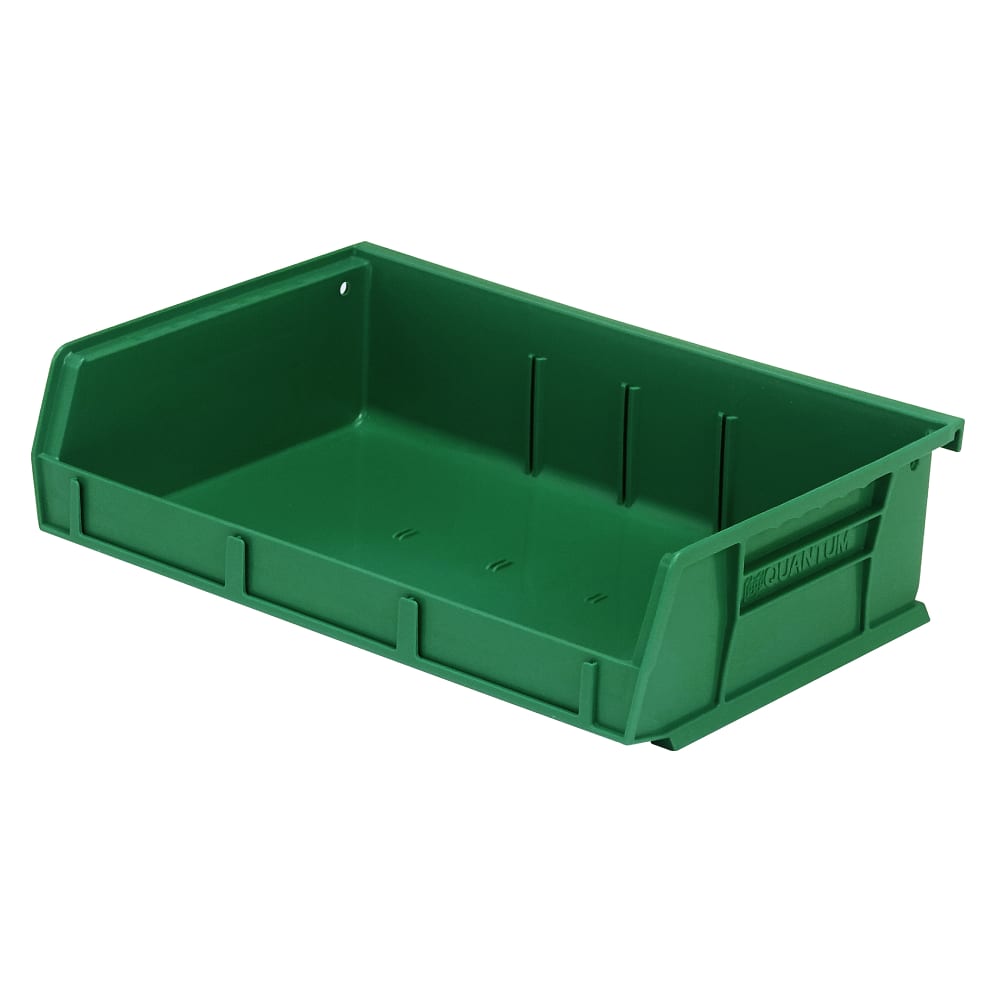 688-QUS236GN Stack & Hang Shelf Bin - 7 3/8" x 11", Green